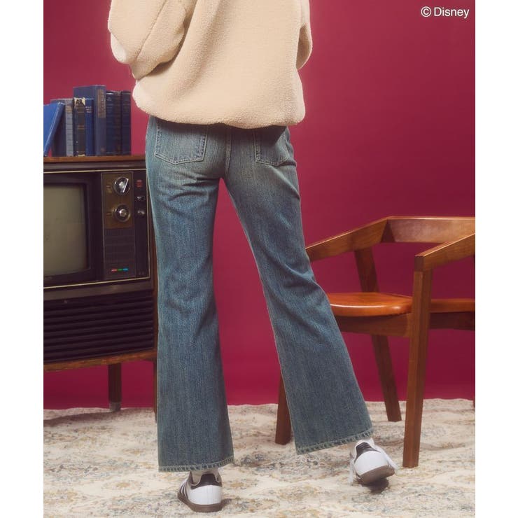 ラインストーンデニムパンツ/Disney[品番：EHEW0047018]｜AMERICAN