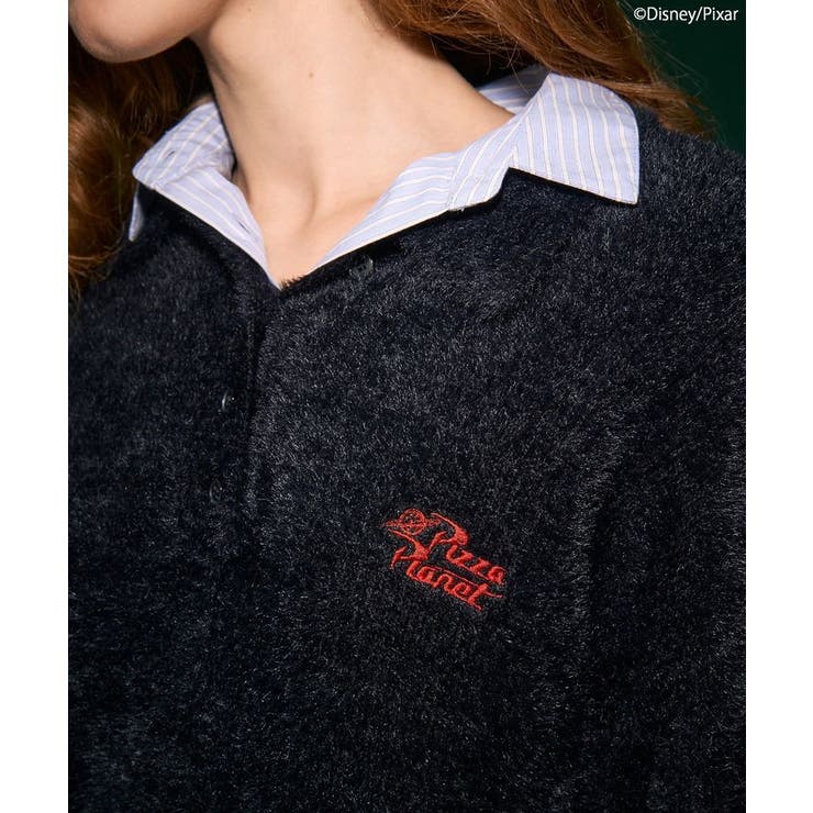 【PIZZA PLANET】衿付きニットプルオーバー | AMERICAN HOLIC | 詳細画像13 