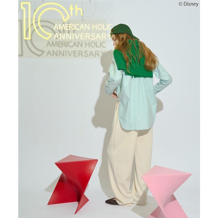 【Mickey&Friends】イニシャル刺繍CAP | AMERICAN HOLIC | 詳細画像9 