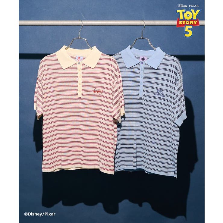 【TOY STORY 5】ボーダー半袖ニットポロ | AMERICAN HOLIC | 詳細画像22 