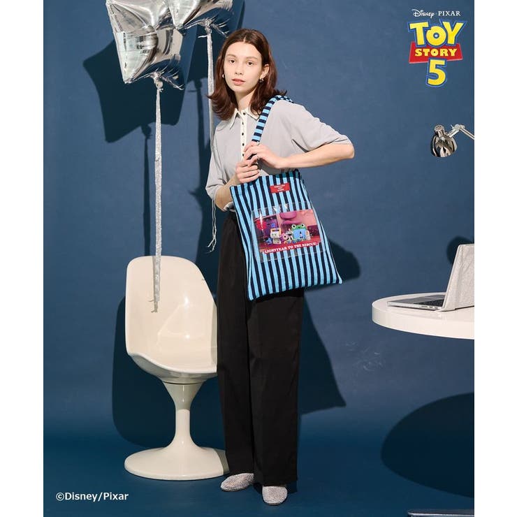【TOY STORY 5】ストライプパイルトートBAG | AMERICAN HOLIC | 詳細画像15 