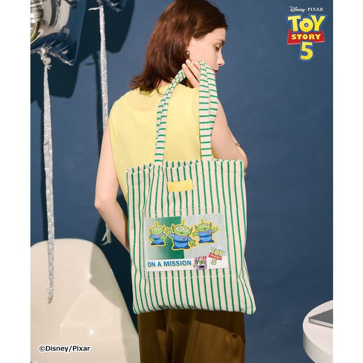 【TOY STORY 5】ストライプパイルトートBAG | AMERICAN HOLIC | 詳細画像3 