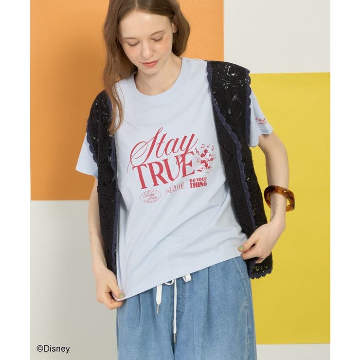【Mickey&Friends】ビンテージ加工アソートプリントTシャツ | AMERICAN HOLIC | 詳細画像12 
