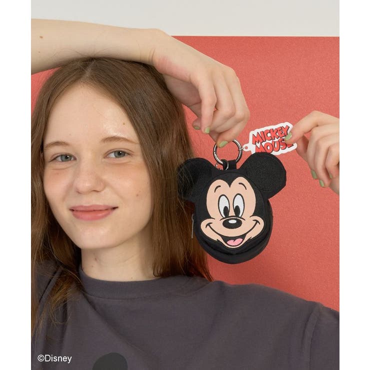 ブラック | 【Mickey&Friends】フェイスポーチチャーム | AMERICAN HOLIC