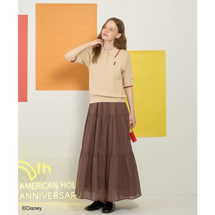 【Mickey&Friends】ケーブルニットポロ | AMERICAN HOLIC | 詳細画像10 