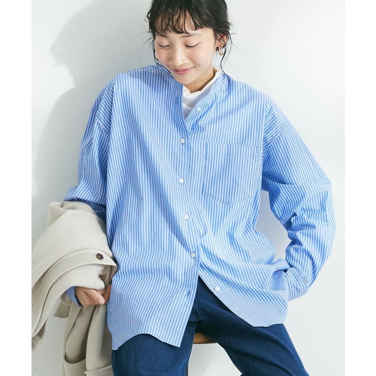 追加】バンドカラーシャツ[品番：EHEW0042227]｜CRAFT STANDARD 