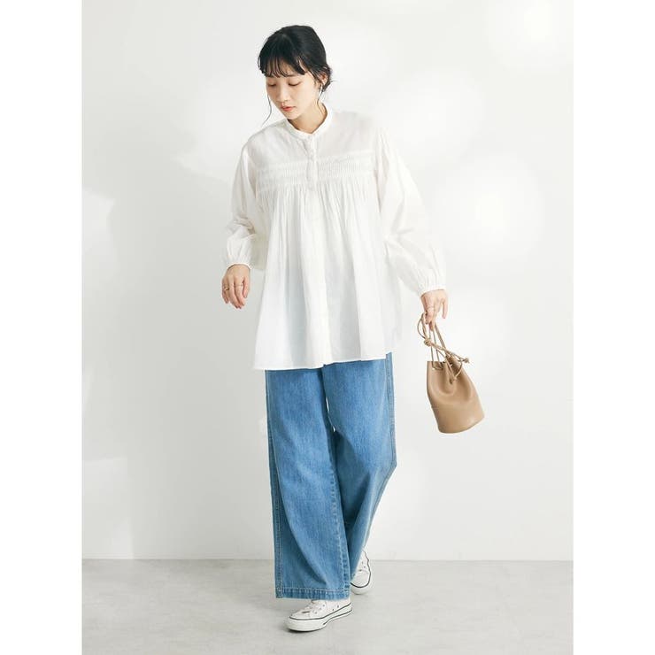 emm the shop satin tulip ブラウス　ブラック emm the shop satin tulip ブラウス