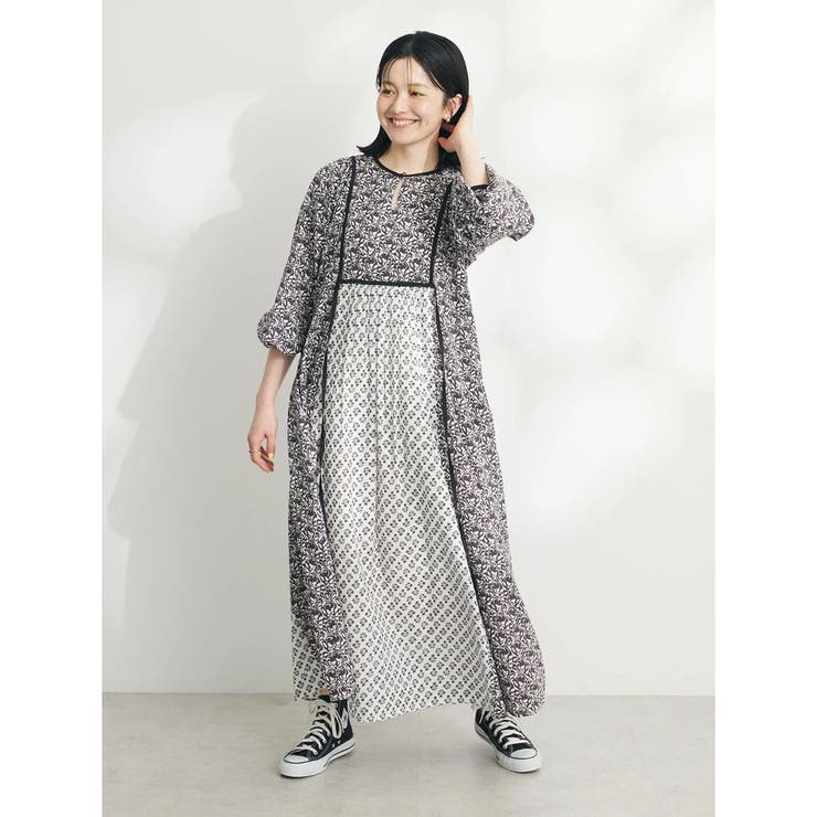 インド綿混エスニック切替ワンピース[品番：EHEW0043596]｜CRAFT