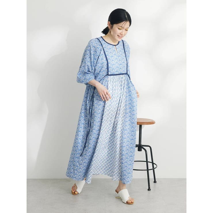 インド綿混エスニック切替ワンピース[品番：EHEW0043596]｜CRAFT