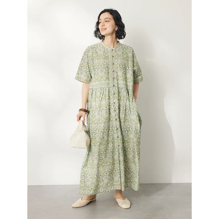 ヌキテパ　アラベスク柄ワンピース インド綿アラベスク柄ワンピース / CRAFT STANDARD BOUTIQUE