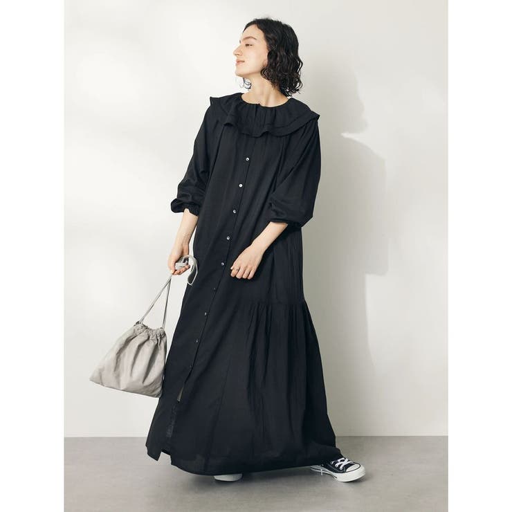 インド綿フリル衿ワンピース[品番：EHEW0043599]｜CRAFT