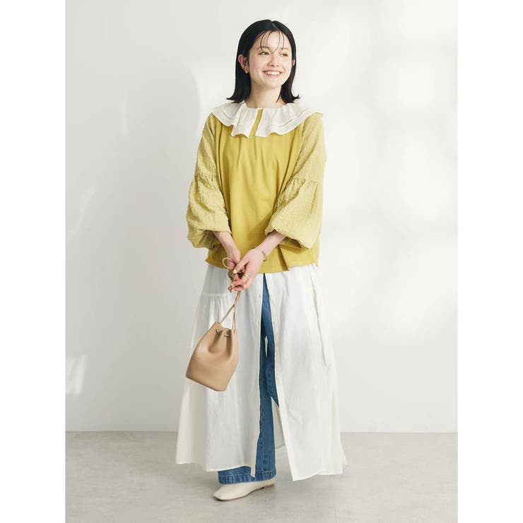 インド綿フリル衿ワンピース[品番：EHEW0043599]｜CRAFT