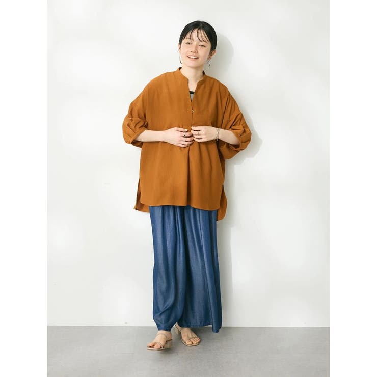 バンドカラーバックタック5分袖ブラウス | CRAFT STANDARD BOUTIQUE | 詳細画像9 