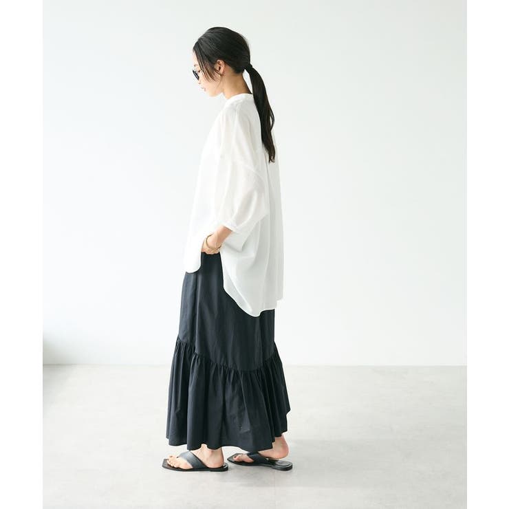 バンドカラーバックタック5分袖ブラウス | CRAFT STANDARD BOUTIQUE | 詳細画像20 