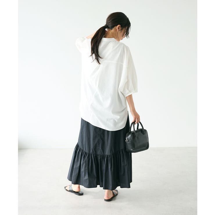 バンドカラーバックタック5分袖ブラウス | CRAFT STANDARD BOUTIQUE | 詳細画像21 