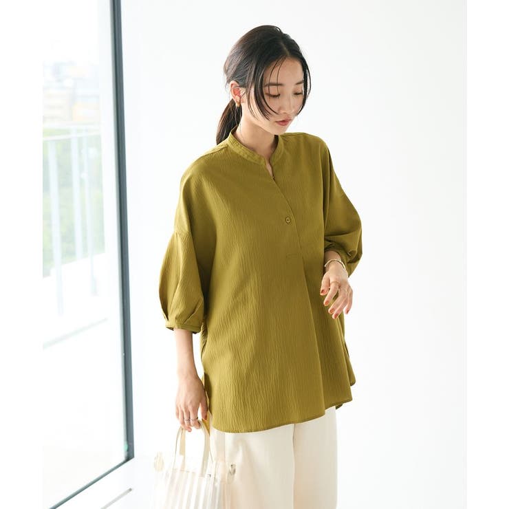 バンドカラーバックタック5分袖ブラウス | CRAFT STANDARD BOUTIQUE | 詳細画像22 