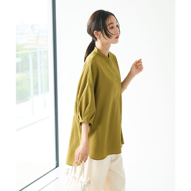 バンドカラーバックタック5分袖ブラウス | CRAFT STANDARD BOUTIQUE | 詳細画像23 