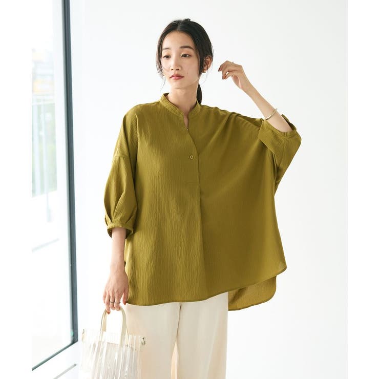 バンドカラーバックタック5分袖ブラウス | CRAFT STANDARD BOUTIQUE | 詳細画像24 