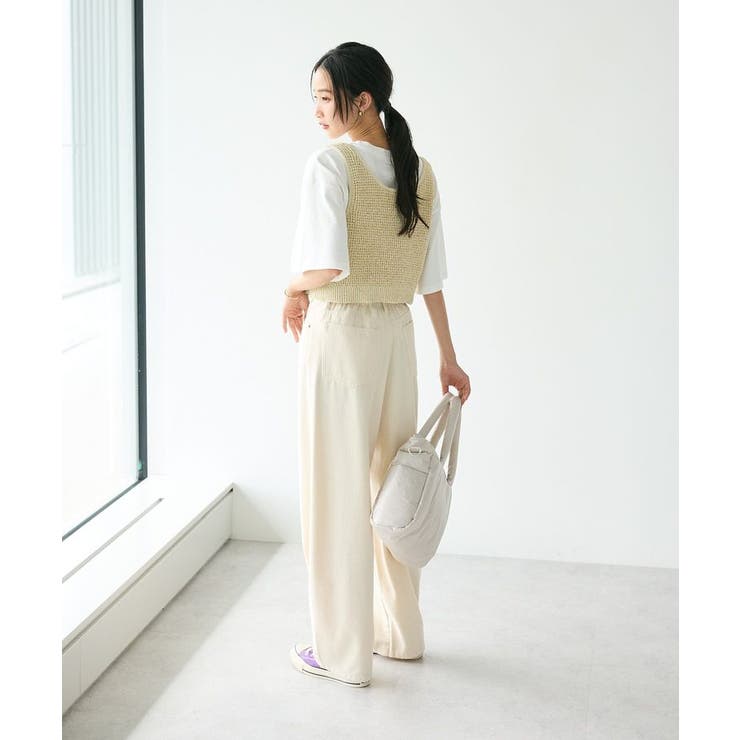 ワッフル編み短丈ニットベスト | CRAFT STANDARD BOUTIQUE | 詳細画像17 