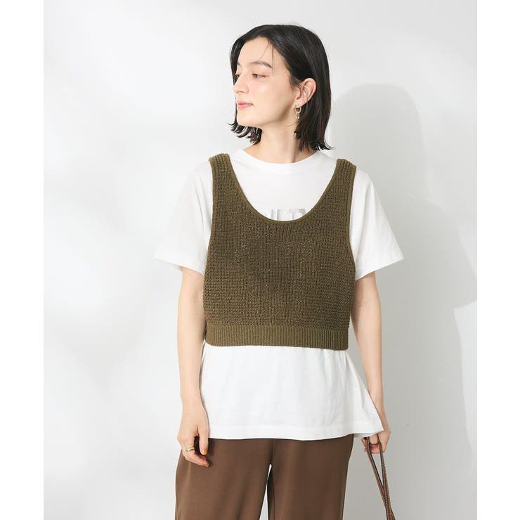 ワッフル編み短丈ニットベスト | CRAFT STANDARD BOUTIQUE | 詳細画像27 