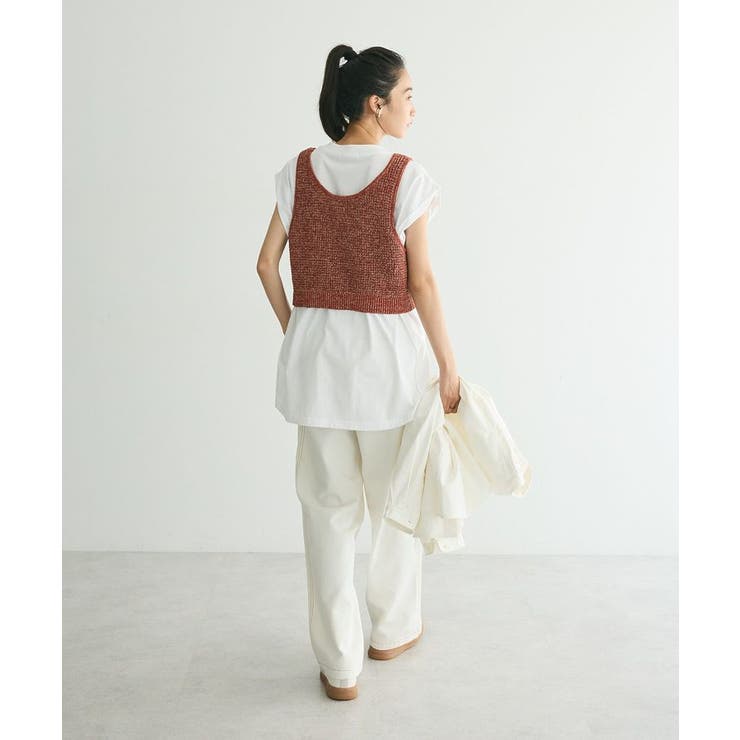 ワッフル編み短丈ニットベスト | CRAFT STANDARD BOUTIQUE | 詳細画像9 