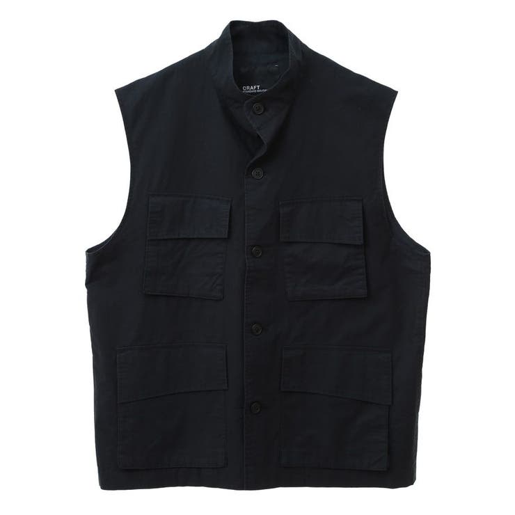 コットンリネンミリタリーベスト[品番：EHEW0045766]｜CRAFT STANDARD