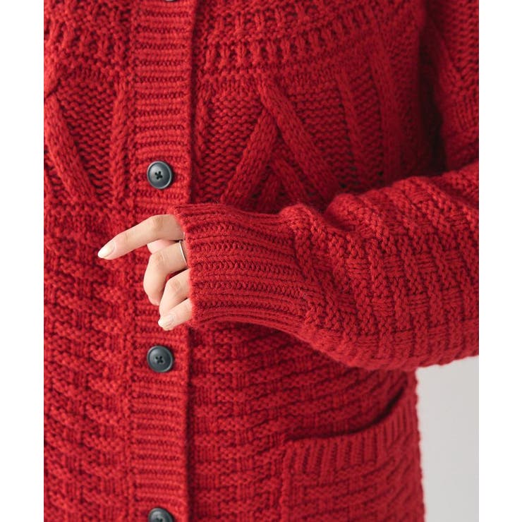 CRAFT STANDARD BOUTIQUE - CRAFT STANDARD BOUTIQUEざっくりケーブルニットカーディガン クラフトスタンダードブティック CRAFT STANDARD BOUTIQUE