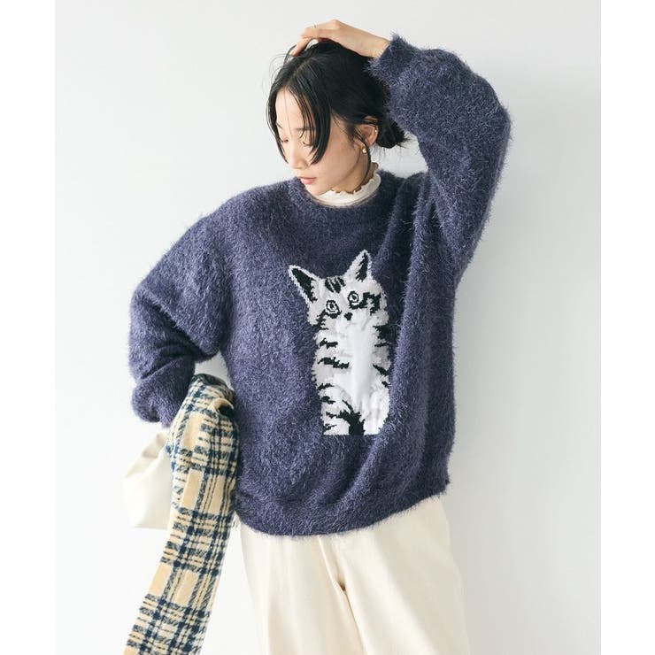 アニマルシャギーニットプルオーバー/24AW[品番：EHEW0046870]｜CRAFT STANDARD BOUTIQUE（クラフト スタンダード  ブティック）のレディースファッション通販｜SHOPLIST（ショップリスト）