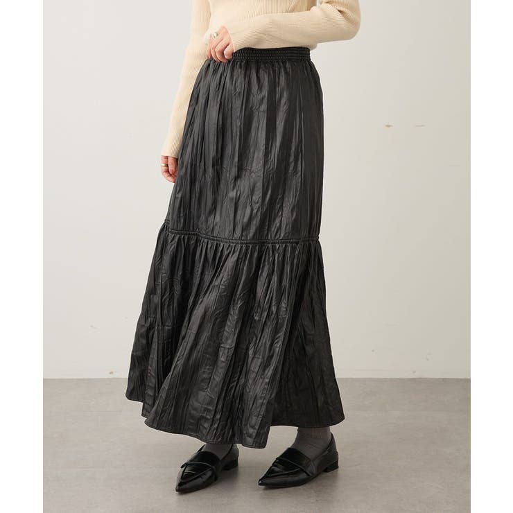 レザーライクギャザースカート | CRAFT STANDARD BOUTIQUE | 詳細画像2 