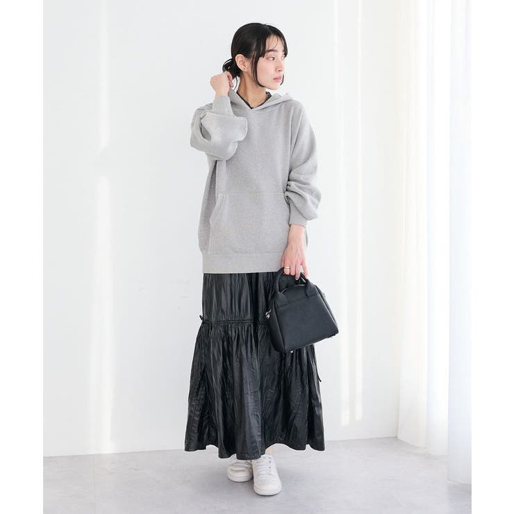 レザーライクギャザースカート | CRAFT STANDARD BOUTIQUE | 詳細画像7 