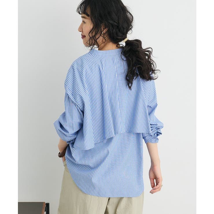 追加】バックフリルシャツ/25SS[品番：EHEW0047556]｜CRAFT STANDARD