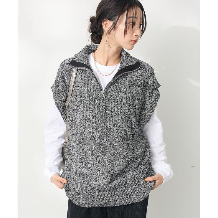 モールニットジップベスト | CRAFT STANDARD BOUTIQUE | 詳細画像1 