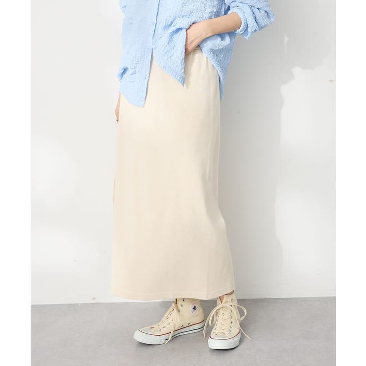 アイボリー | リブロングスカート | CRAFT STANDARD BOUTIQUE
