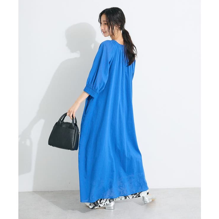 インド綿2WAYボイルギャザーネックワンピース | CRAFT STANDARD BOUTIQUE | 詳細画像10 