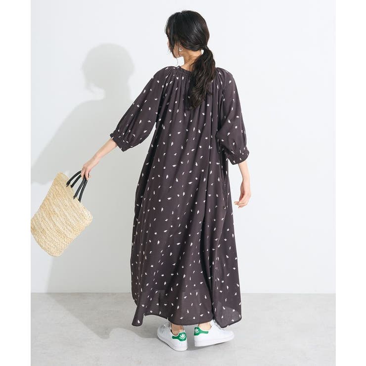 インド綿2WAYボイルギャザーネックワンピース | CRAFT STANDARD BOUTIQUE | 詳細画像6 