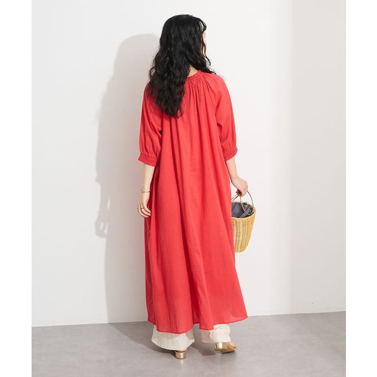 インド綿2WAYボイルギャザーネックワンピース | CRAFT STANDARD BOUTIQUE | 詳細画像14 
