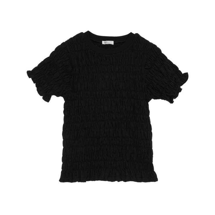 HTH shirring tee シャーリング　Tシャツ　ブラック　新品 shirring tee – YZ