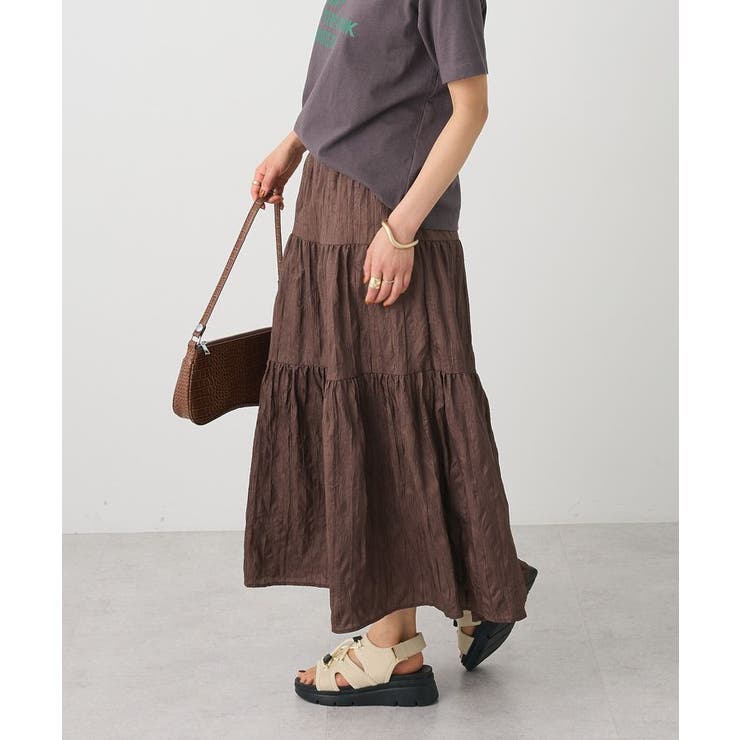 ブラウン | シャイニーワッシャースカート | CRAFT STANDARD BOUTIQUE