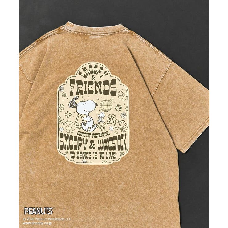 ベージュ | PEANUTS/ピーナッツ スヌーピー&ウッドストックTEE | CRAFT STANDARD BOUTIQUE