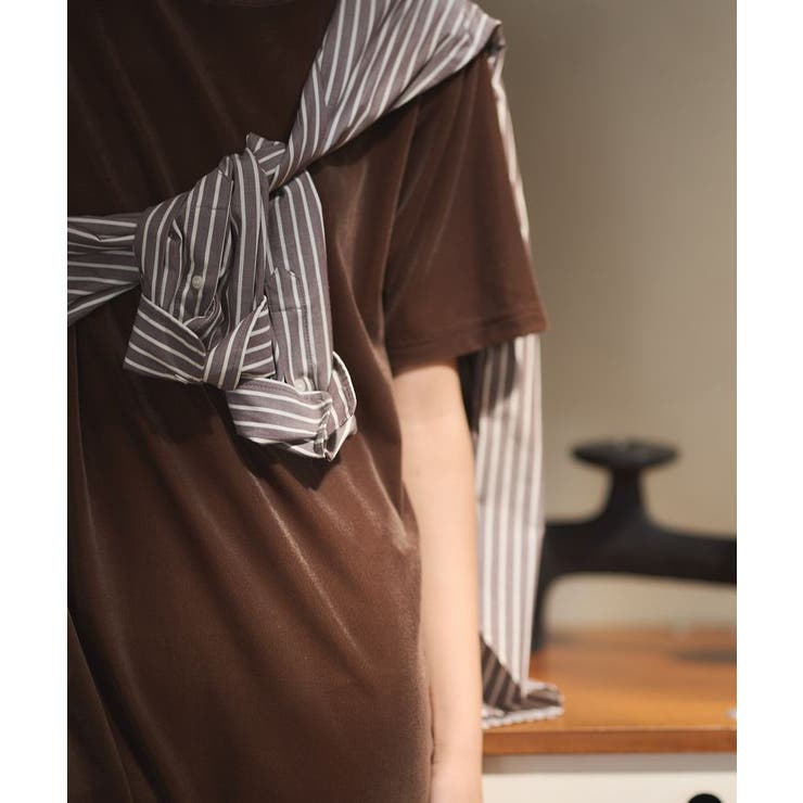 ベロアハーフスリーブワンピース | CRAFT STANDARD BOUTIQUE | 詳細画像13 