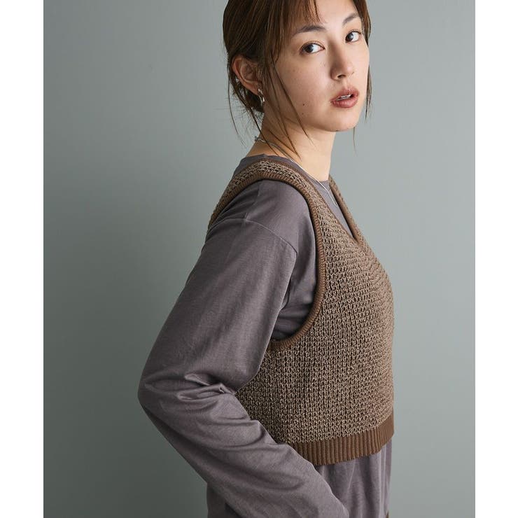ワッフル編みニットベスト | CRAFT STANDARD BOUTIQUE | 詳細画像10 