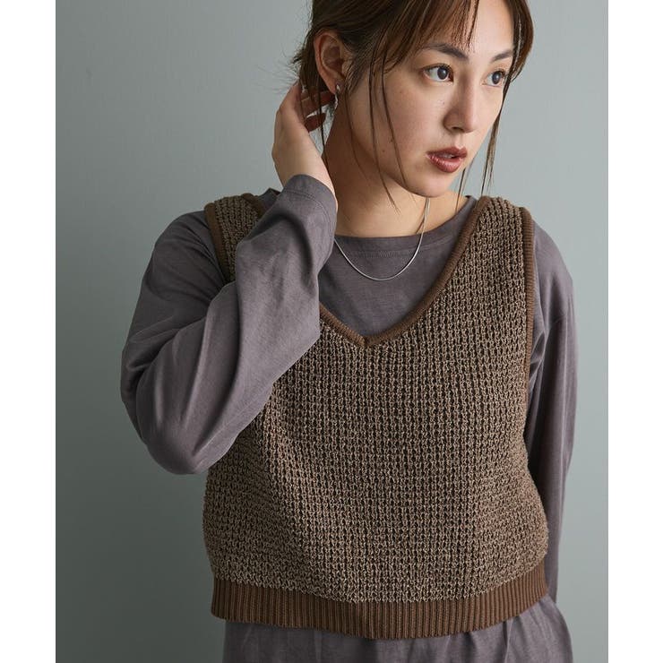 ワッフル編みニットベスト | CRAFT STANDARD BOUTIQUE | 詳細画像9 