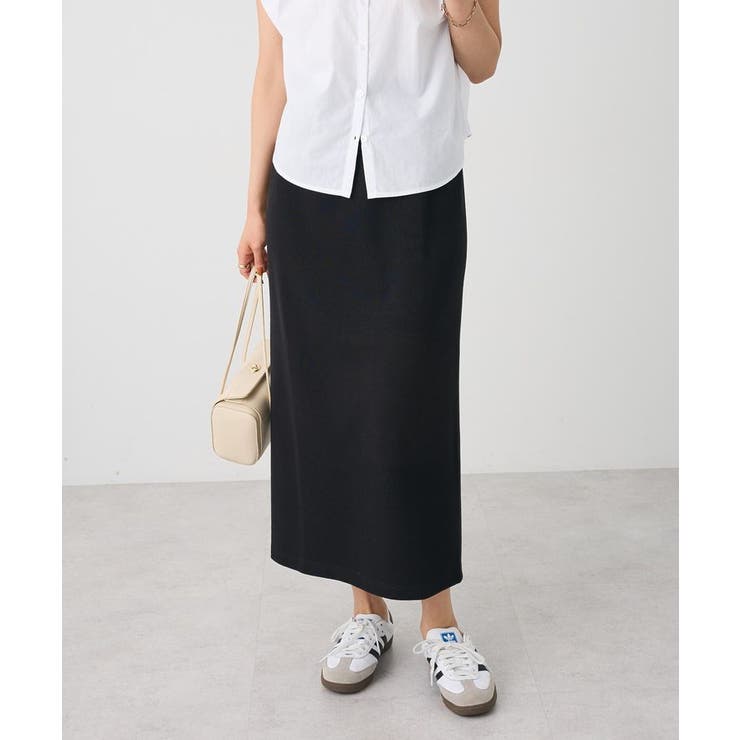 ブラック | リブロングスカート | CRAFT STANDARD BOUTIQUE