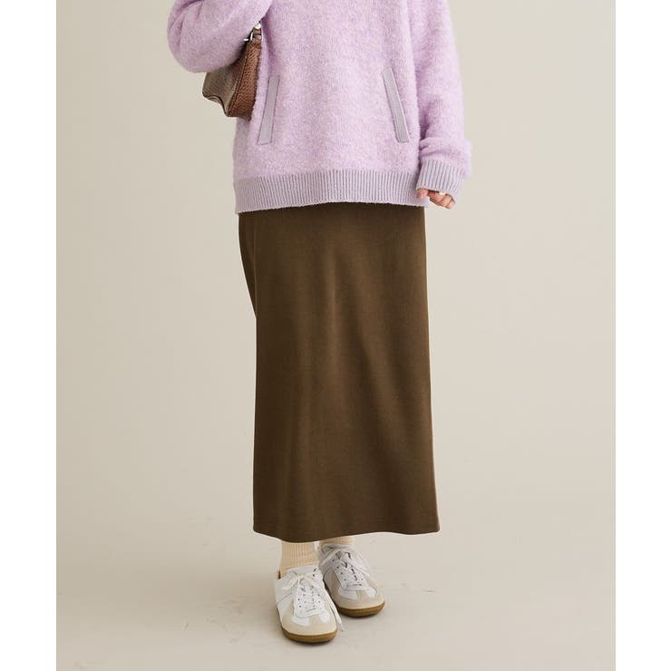 ブラウン | リブロングスカート | CRAFT STANDARD BOUTIQUE
