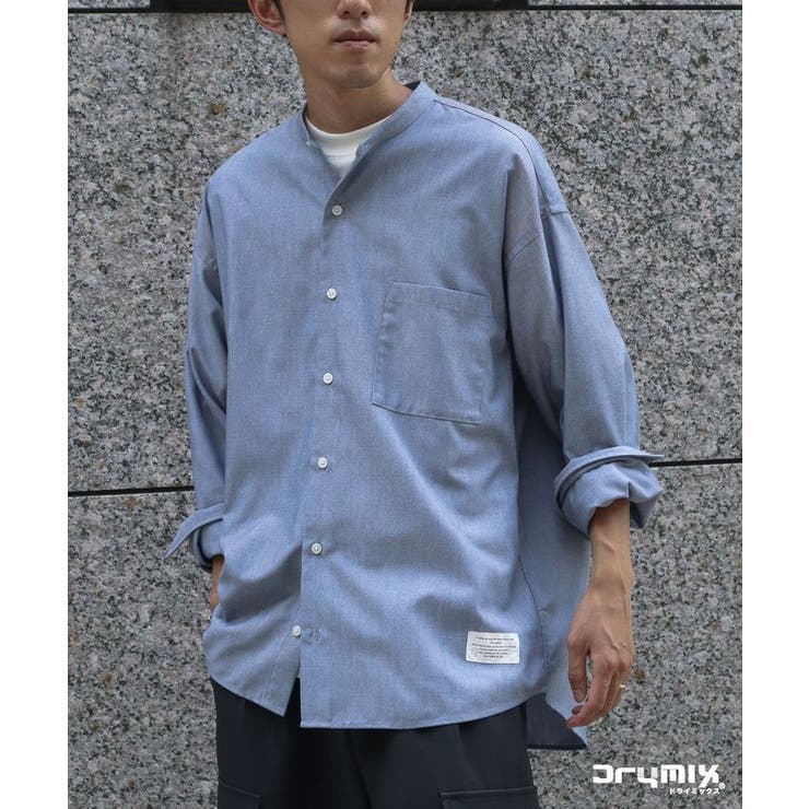 ブルー | DRY-MIX オックスフォードバンドカラーシャツ | CRAFT STANDARD BOUTIQUE