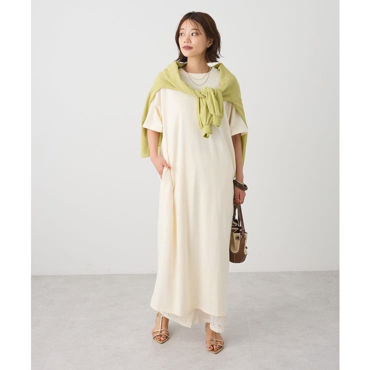 ビッグシルエット5分袖ワンピース | CRAFT STANDARD BOUTIQUE | 詳細画像1 