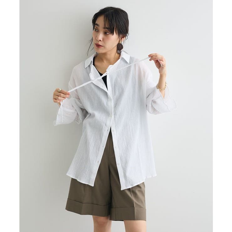 衿ギャザーシャツブラウス | CRAFT STANDARD BOUTIQUE | 詳細画像13 