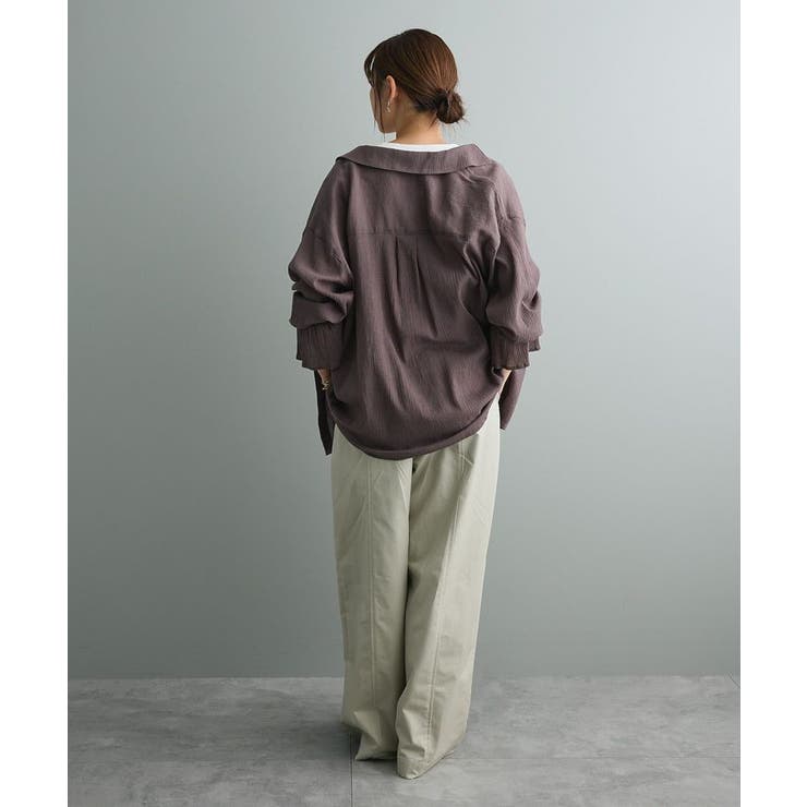 衿ギャザーシャツブラウス | CRAFT STANDARD BOUTIQUE | 詳細画像22 