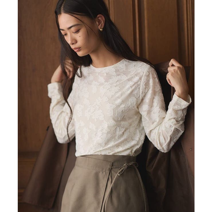 オフホワイト | シアージャカードロンTEE | CRAFT STANDARD BOUTIQUE