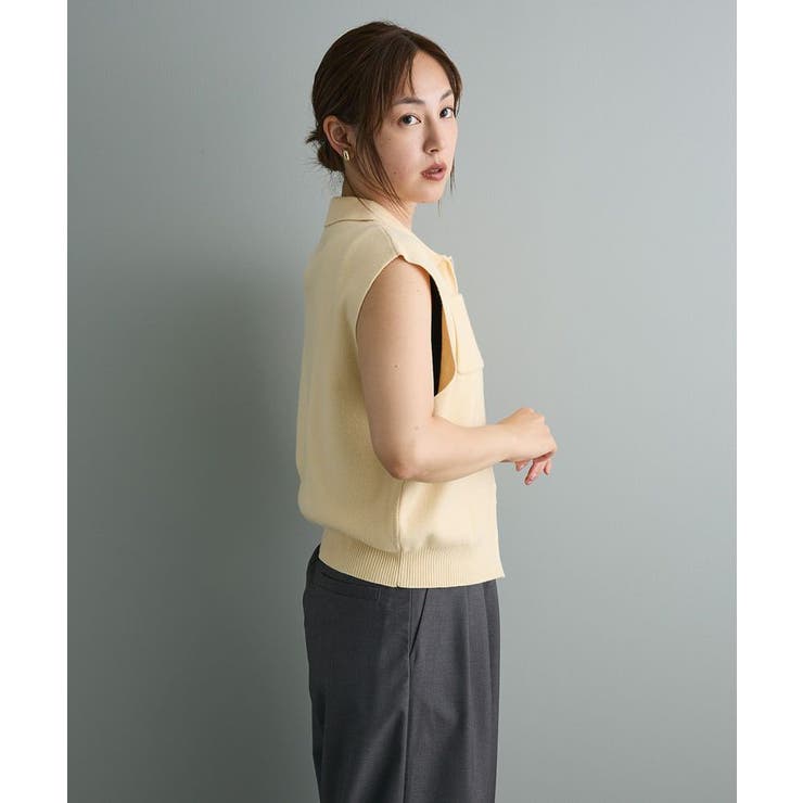 衿付きジップベスト | CRAFT STANDARD BOUTIQUE | 詳細画像4 